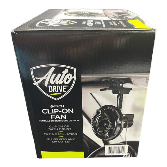 ✅Auto‎ Drive 6" 12 Volt Oscillating Clip-On or Dash Mount Car Truck DC Fan✅ - Picture 5 of 10
